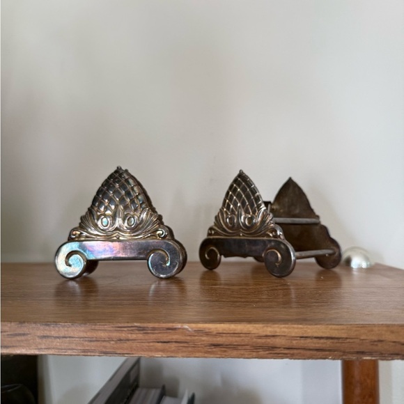 Other - Vintage Sheffield Silver-Plated Ornate Napkin & Knife Holders Set